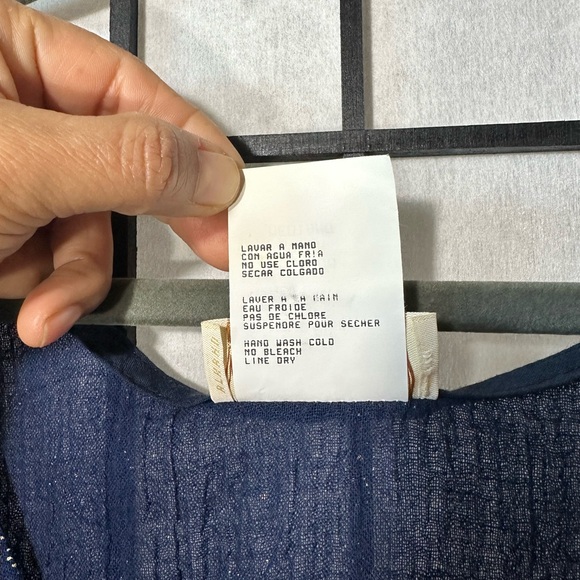 Cotton Elegant Blue and Gold Patterned Maxi Dress - Picture 6 of 6